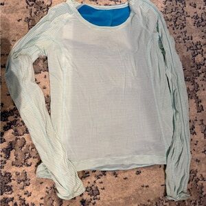 Lululemon Striped Long Sleeve Top